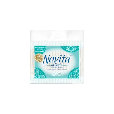 Ականջի բամբակե փայտիկներ, Novita Delicate, 200 հատ