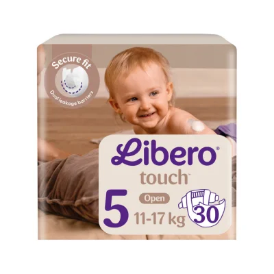 Libero Touch N5 11-17kg, 40 pcs