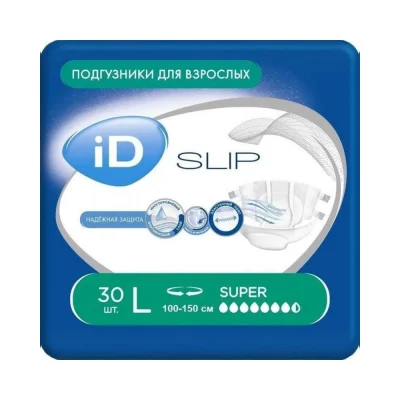 iD Slip Super ՏԱԿԴԻՐ L , 30 հատ