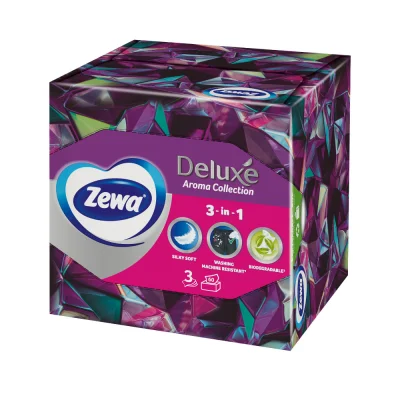 Քաշովի անձեռոցիկ 3 շերտ Zewa «Արոմա» 60 pcs
