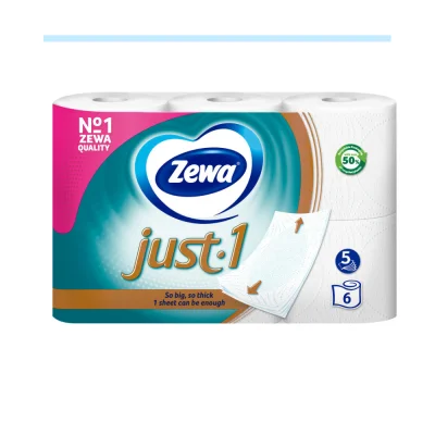 ZEWA JUST ONE, 5 շերտ, 6 հատ