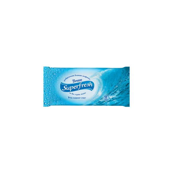 ԽՈՆԱՎ ԱՆՁԵՌՈՑԻԿ SUPERFRESH BREEZE, 15 հատ