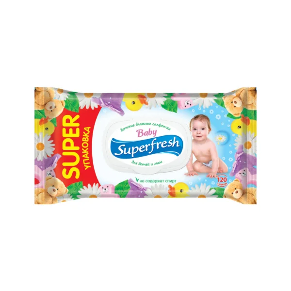 ՄԱՆԿԱԿԱՆ ԽՈՆԱՎ ԱՆՁԵՌՈՑԻԿ SUPERFRESH, 120 հատ
