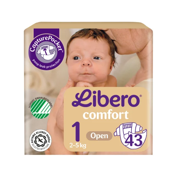 LIBERO Comfort Newborn 2-5kg, 43pcs