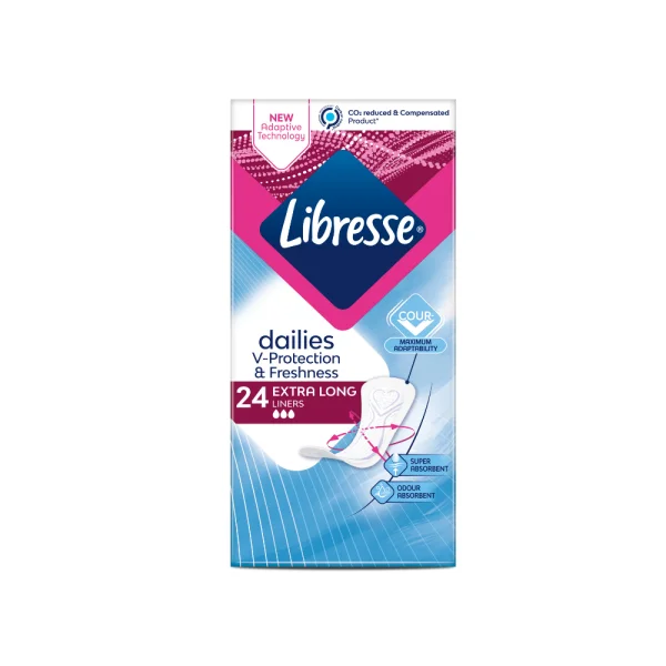 Libresse Dailies Fresh Exra Long, 24 հատ