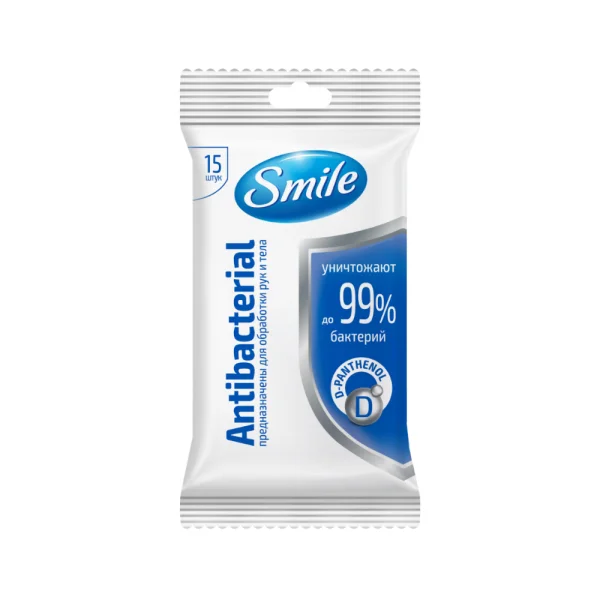 ԽՈՆԱՎ ԱdՆՁԵՌՈՑԻԿ SMILE «ԱՆՏԻԲԱԿՏԵՐԻԱԼ» ՍՊԻՐՏՈՎ , 15հատ