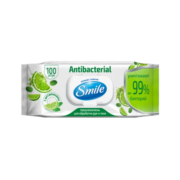 Wet Wipes , Smile 100, Lime
